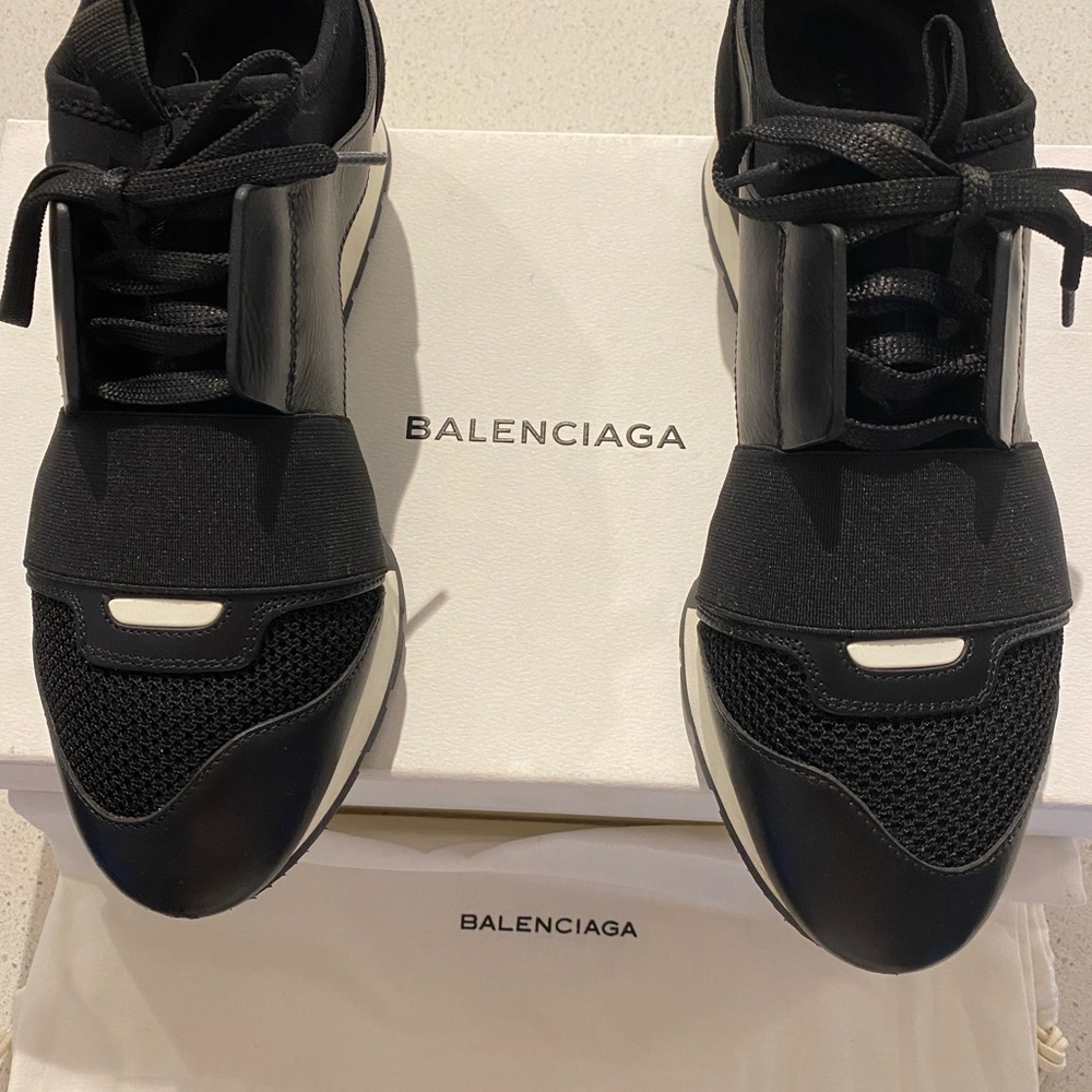 Balenciaga, size 38, black and white
